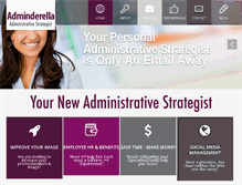 Tablet Screenshot of adminderella.com